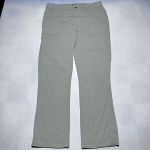 Athleta Trekkie Hike Pants Womens 14 Gray Outdoors Performance Nylon Stretch‎